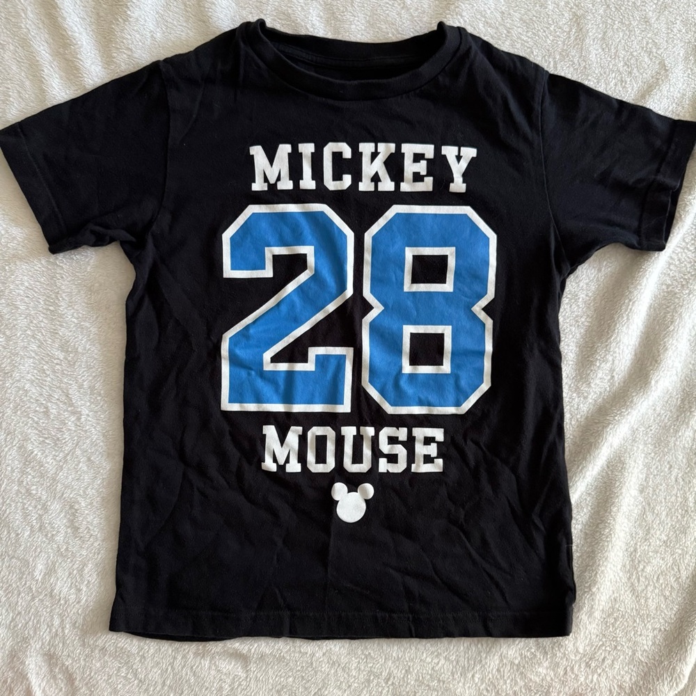 Mickey Mouse Black Kids Uniqlo T-Shirt
